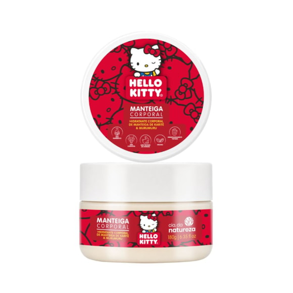 Manteiga Corporal Cia. da Natureza Hello Kitty 180g