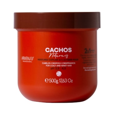 Máscara Arvensis 2 Em 1 No Poo Cachos Naturais 500g