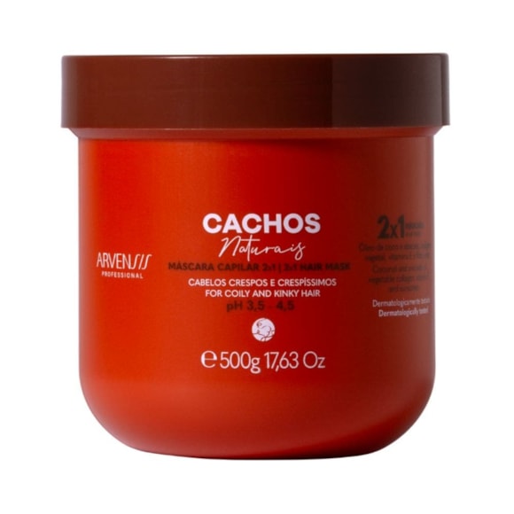 Máscara Arvensis 2 Em 1 No Poo Cachos Naturais 500g