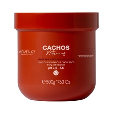 Máscara Arvensis Cachos Naturais Ondulados/Cacheados 500g