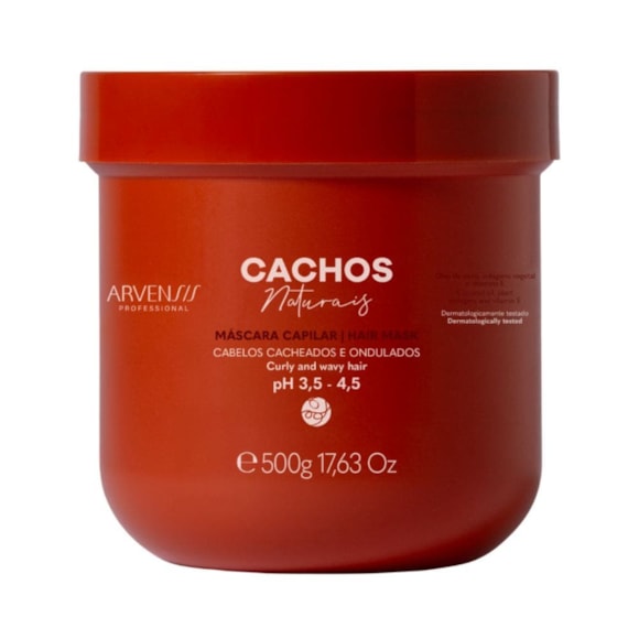 Máscara Arvensis Cachos Naturais Ondulados/Cacheados 500g