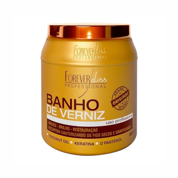 Máscara Banho De Verniz Forever Liss 1000g