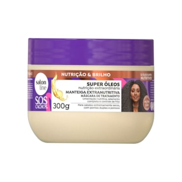Mascara Capilar Salon Line Condicionador Sos Manteiga Extra Super Óleos 300gr