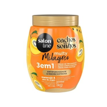 Máscara Capilar Salon Line Maracujá 3 Em 1 Multy Milagres 1kg