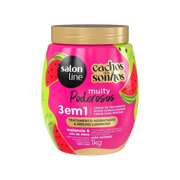Máscara Capilar Salon Line Melancia 3 Em 1 Multy Poderosos 1kg