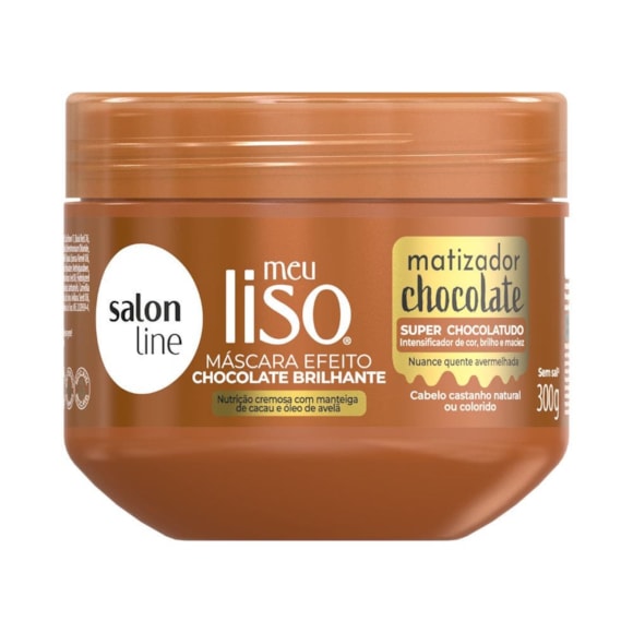 Máscara Capilar Salon Line Meu Liso Matiz Chocolate 300g