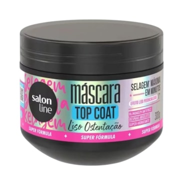 Máscara Capilar Salon Line Top Coat Liso Ostentação Selagem Máxima Em Minutos 300g