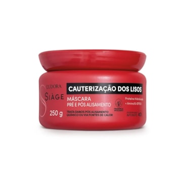 Máscara Capilar Siàge Eudora Cauterização dos Lisos 250gr