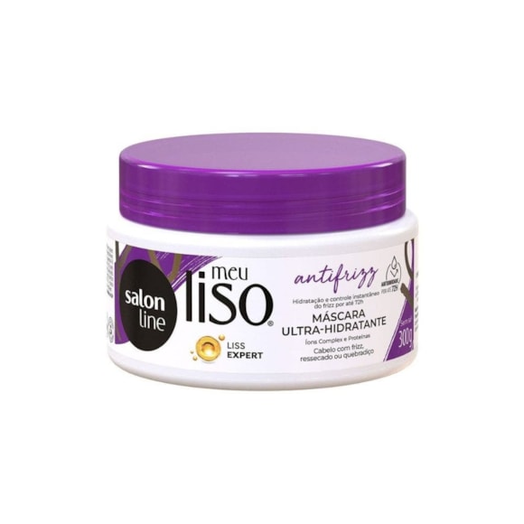 Máscara Capilar Ultra Hidratante Salon Line Meu Liso Antifrizz 300gr