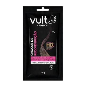 Máscara Capilar Vult Cabelos Choque De Reconstrução Sachê 60g