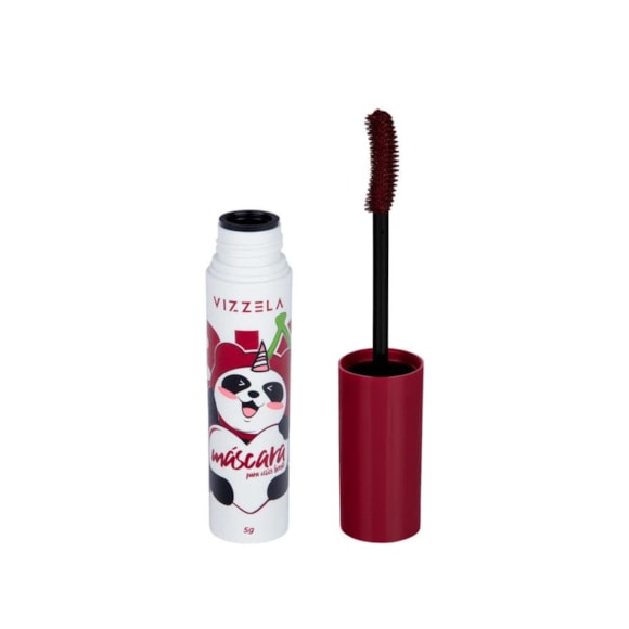 Máscara Cílios Vizzela Big No Panda Cherry Bordô