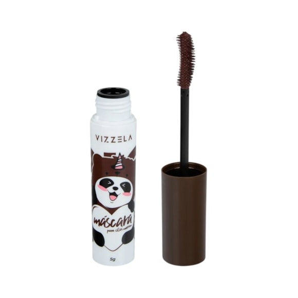Máscara de Cílios Vizzela Big No Panda Brown – Marrom