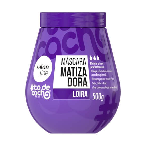 Máscara de hidratação Matizadora #todecacho Loiros Liberado Salon Line 500g