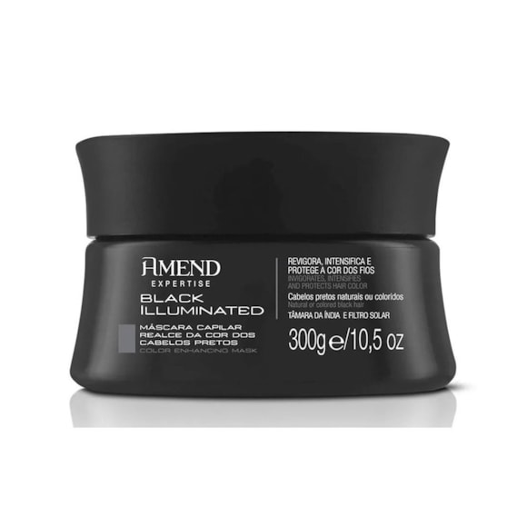 Máscara De Tratamento Amend Preto Realce Da Cor 300g