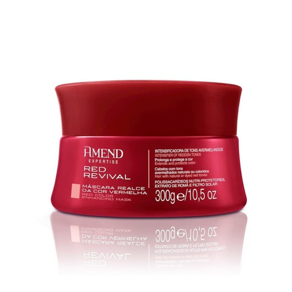 Máscara De Tratamento Amend Realce Da Cor Red Revival 300g