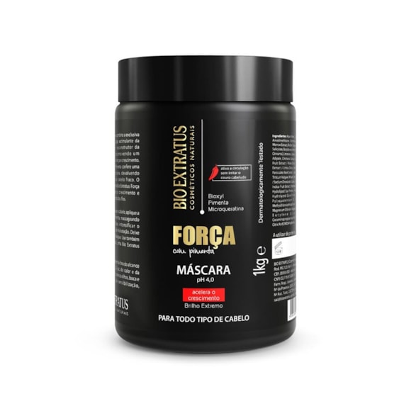 Máscara De Tratamento Bio Extratus Força Pimenta 1Kg