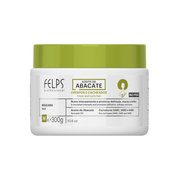 Máscara de Tratamento Capilar Felps Cachos Azeite de Abacate 300g