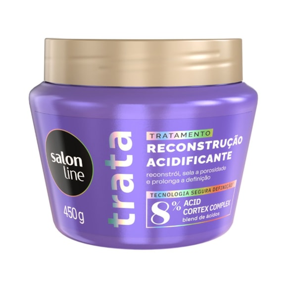 Máscara de Tratamento Capilar Salon Line Condicionante Reconstrução Acidificante 450g