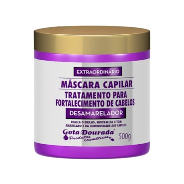 Máscara De Tratamento Gota Dourada Desamareladora 500g