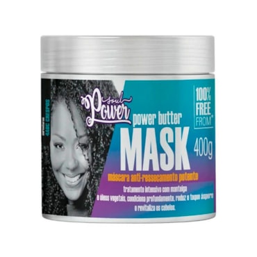 Máscara De Tratamento Soul Power Antiressecamento Power Butter Mask 400g