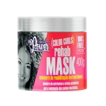 Máscara De Tratamento Soul Power De Reabilitação Colors Rehab Mask 400g