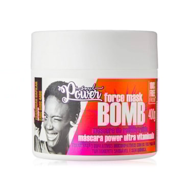 Máscara De Tratamento Soul Power De Reconstrução Bomb Force Mask 400g