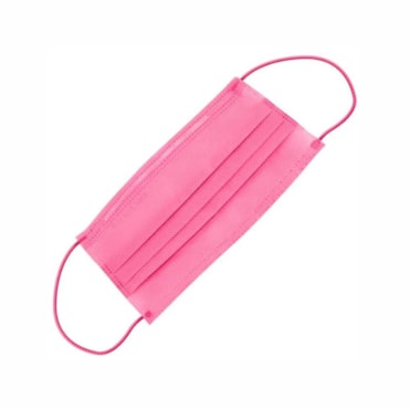 Máscara Descartável Santa Clara Com Elástico Rosa com 25un