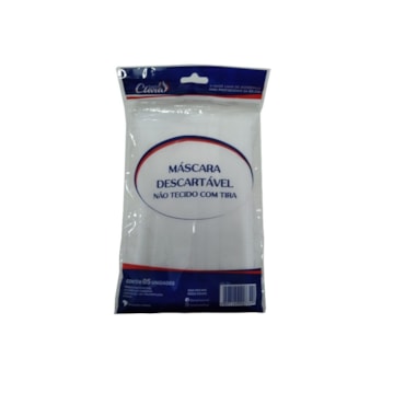Máscara Descartável Santa Clara Com Tira com 5un