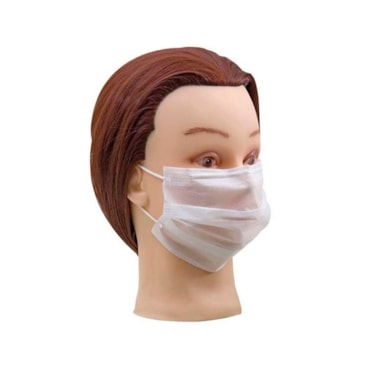 Máscara Descartável Santa Clara TNT Com Elástico com 5un