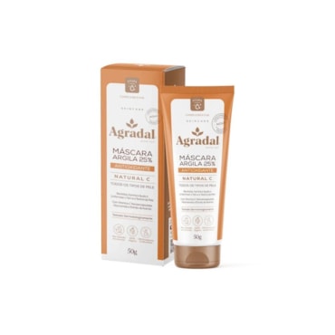 Mascara Facial Agradal Argila 25% Antioxidante Natural C 50gr