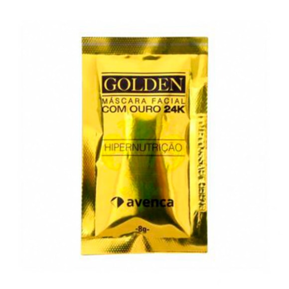 Máscara facial Avenca Golden HiperNutrição 8g