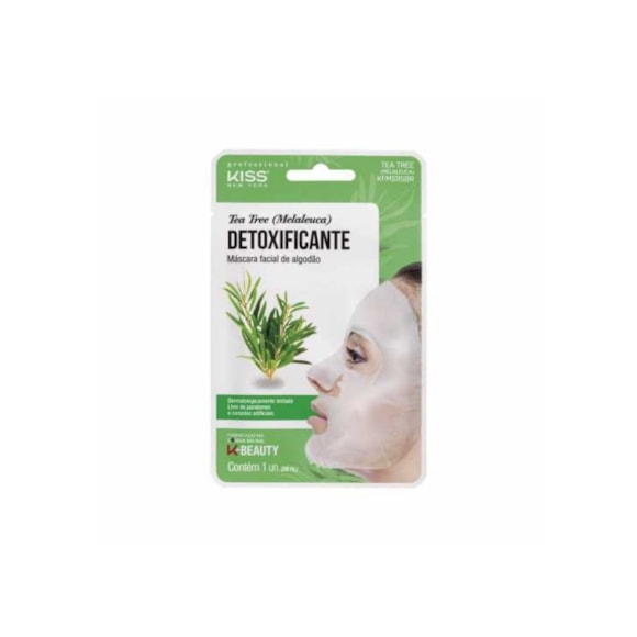 Máscara Facial Kiss Bambu Tea Tree