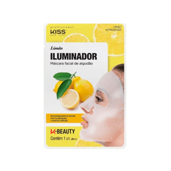 Máscara Facial Kiss Iluminadora Limão