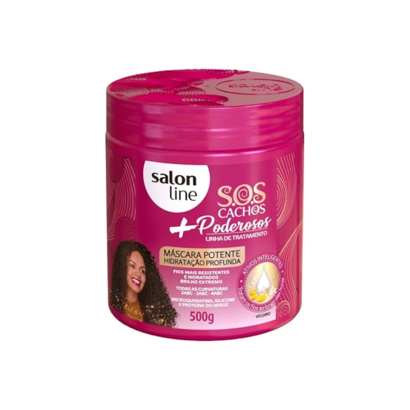 Máscara Hidratante Salon Line Sos Poderosos 500gr