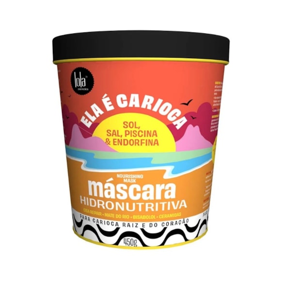 Máscara Hidronutritiva Lola Cosméticos Ela É Carioca Lola Vai À Praia 450gr
