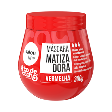 Máscara Matizadora Salon Line #todecacho Vermelha 300g