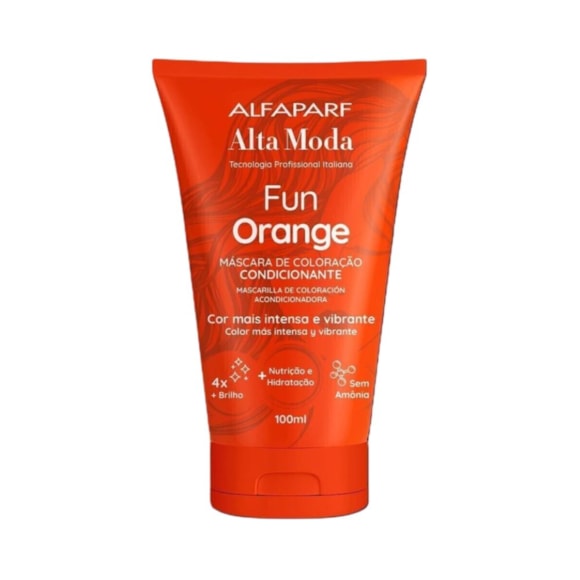 Máscara Pigmentante Alta Moda Fun Orange 100ml