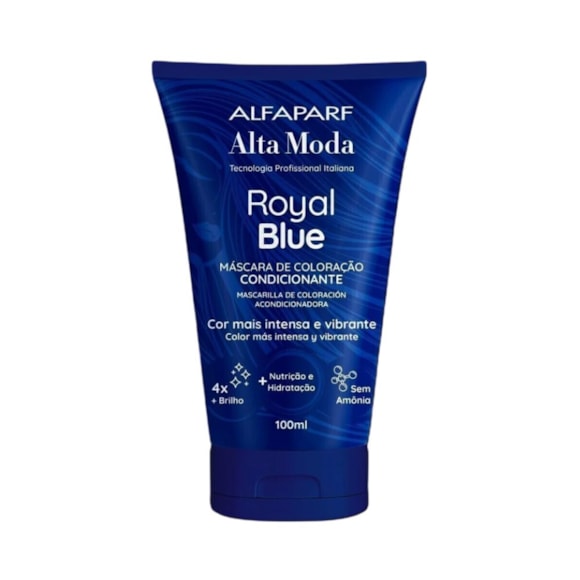 Máscara Pigmentante Alta Moda Royal Blue 100ml