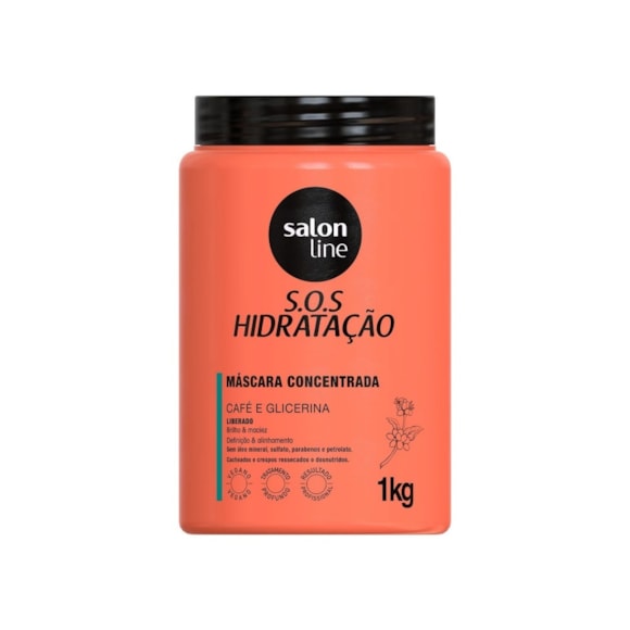 Máscara S.O.S Hidratação Café e Glicerina Salon Line 1kg