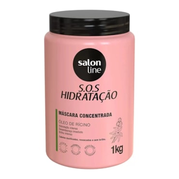 Máscara S.O.S Hidratação Óleo de Rícino Salon Line 1kg