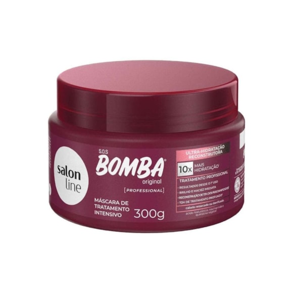 Máscara Salon Line Bomba Ultra Hidratação E Reconstrução 300g