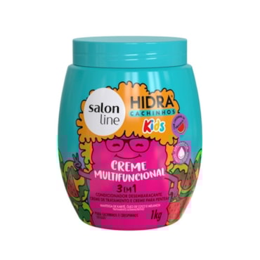 Máscara Salon Line Hidra Kids Cachinhos Multifuncional 3 Em 1 1kg