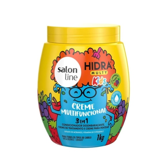 Máscara Salon Line Hidra Kids Multifuncional 3 Em 1 1kg