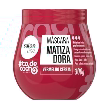 Máscara Salon Line #Todecacho Matizadora Vermelho Cereja 300gr