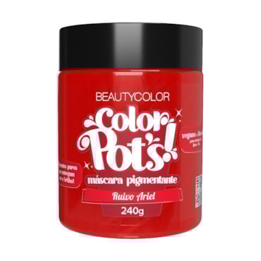 Máscara Tratamento Capilar Beauty Color Pigment Pots Ruivo Ariel