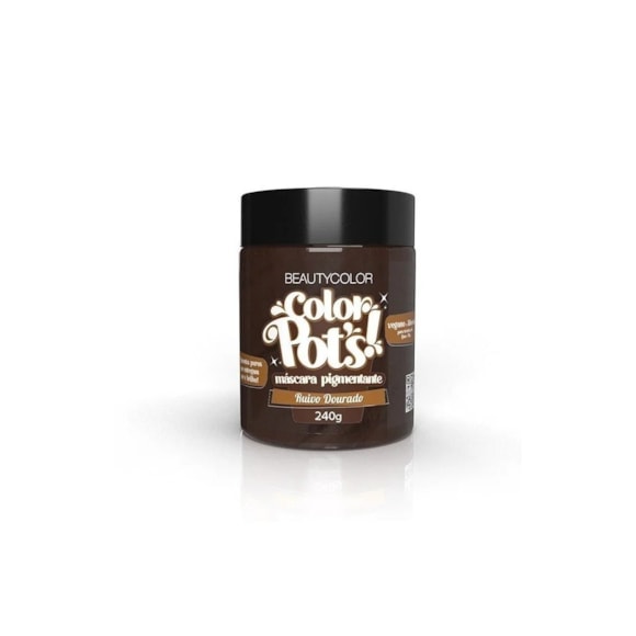 Máscara Tratamento Capilar Beautycolor Pigmentante Color Pots Ruivo Dourado
