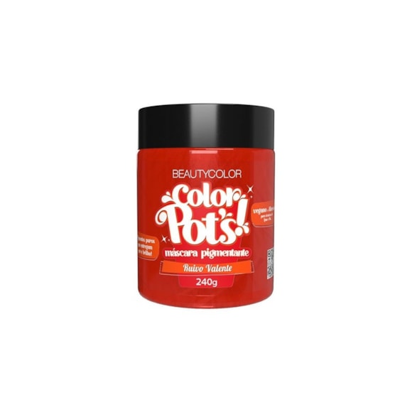 Máscara Tratamento Capilar Beautycolor Pigmentante Color Pots Ruivo Valente