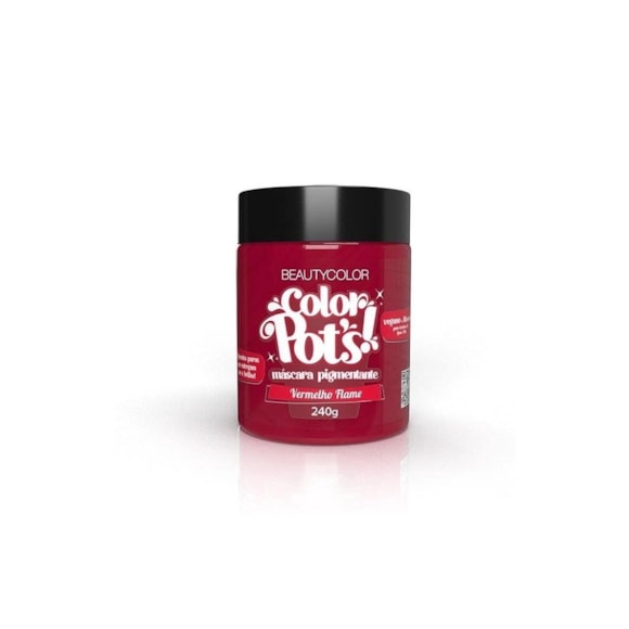 Máscara Tratamento Capilar Beautycolor Pigmentante Color Pots Vermelho Flame