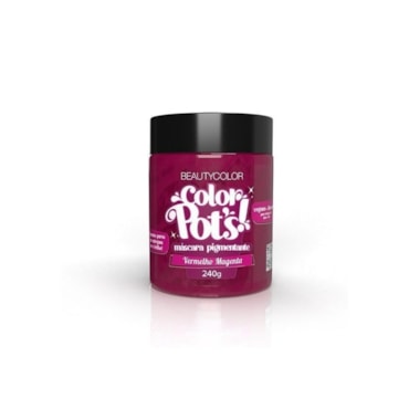 Máscara Tratamento Capilar Beautycolor Pigmentante Color Pots Vermelho Magenta