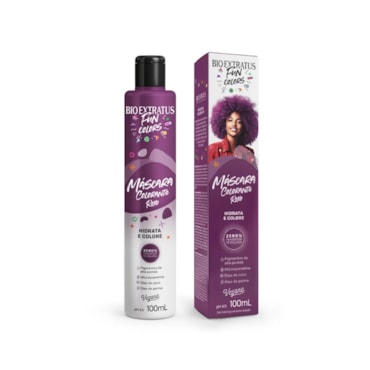 Máscara Tratamento Capilar Bio Extratus Fun Colors Roxo 100ml